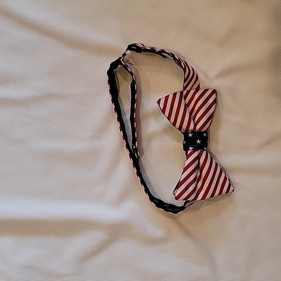 Saddlebred Mens Patriotic Flag Bow Tie - Picture 2 of 5